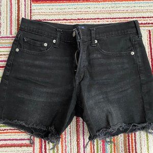 Black Denim Shorts